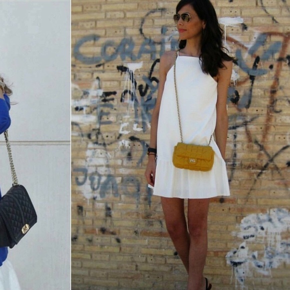 ZARA WHITE DRESS WITH RUFFLE HEM MINI DRESS Medium - Picture 7 of 12